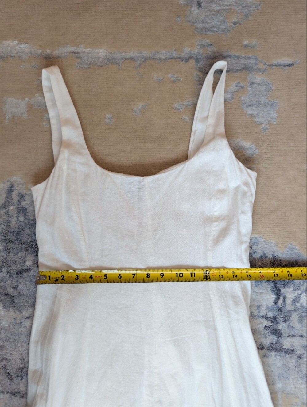GAP White Sleeveless Linen-Blend Maxi Dress - Picture 4 of 11
